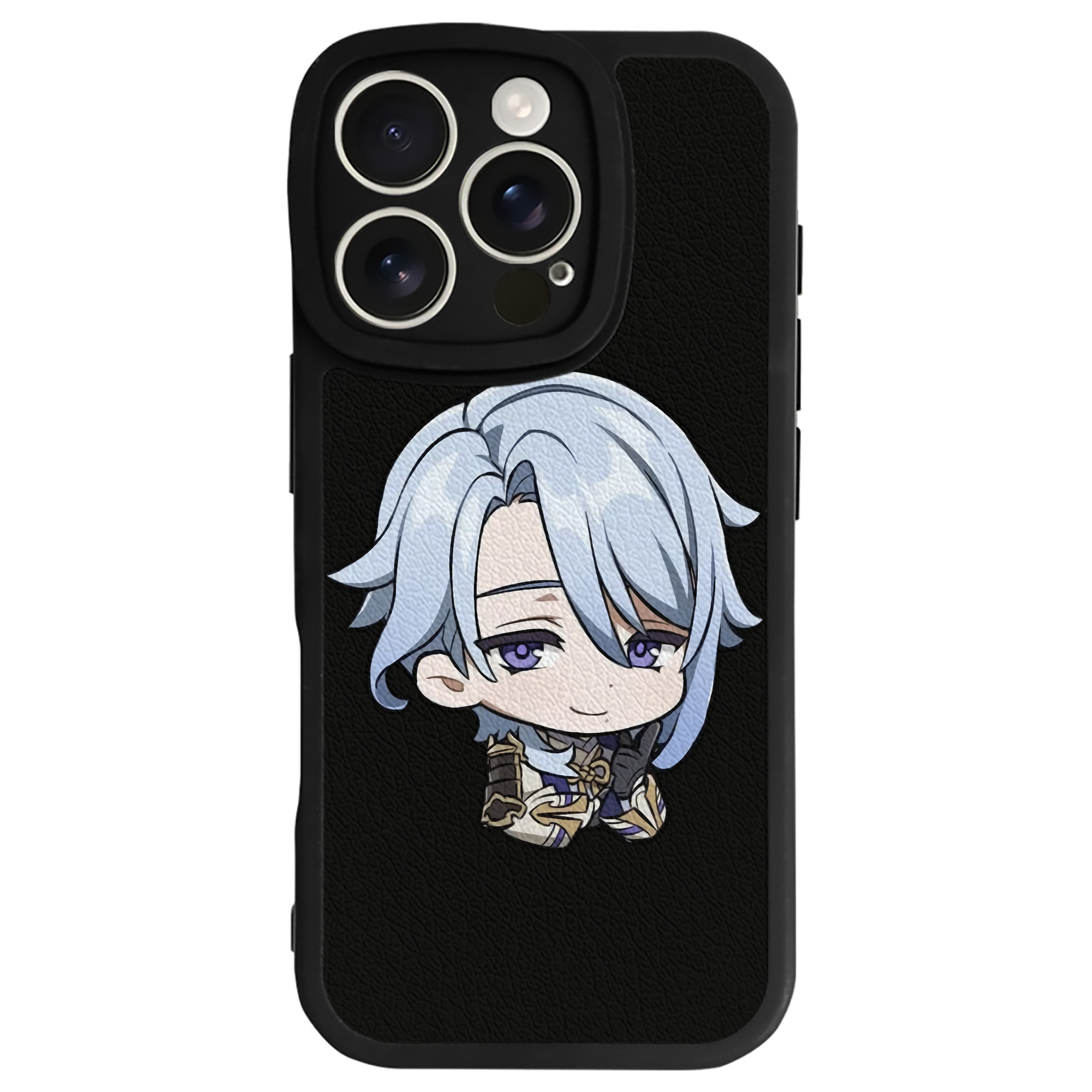 げんし神 神里綾人 かみさとあやと genshin Kamisato Ayato 【iPhone 16シリーズ対応】シリコンスマホケース（レザー調） 材質：シリコン